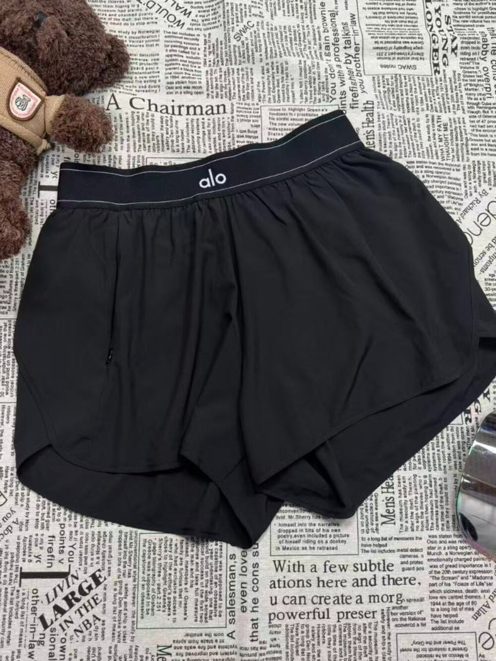 Brand new🖤Alo Yoga Match Point Short Black,Minimalist casual sports style